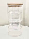 Stackable Jars with Bamboo Lid