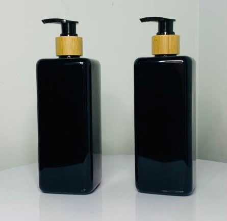 Black Square Pump Bottles(500ml out of stock)